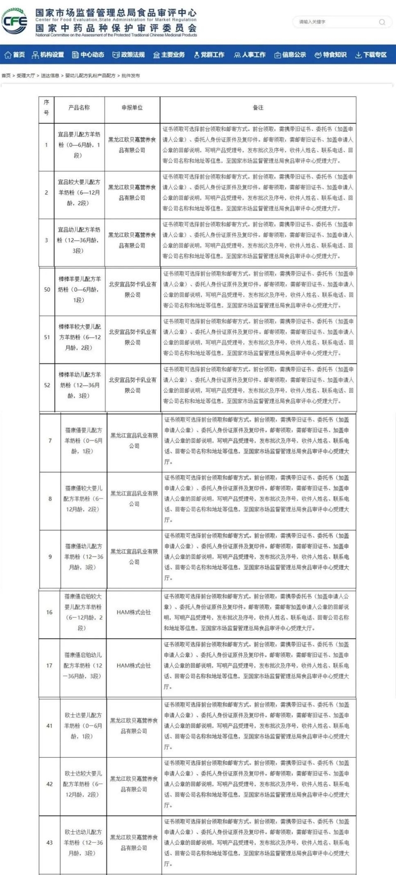 聚焦新國標 宜品乳業(yè)旗下5款純羊奶粉通過新國標配方注冊