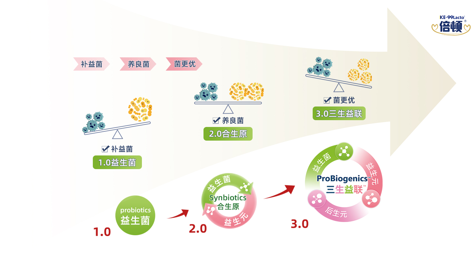 倍頓解析三重奏的力量：益生菌、益生元、后生元的協(xié)同作用